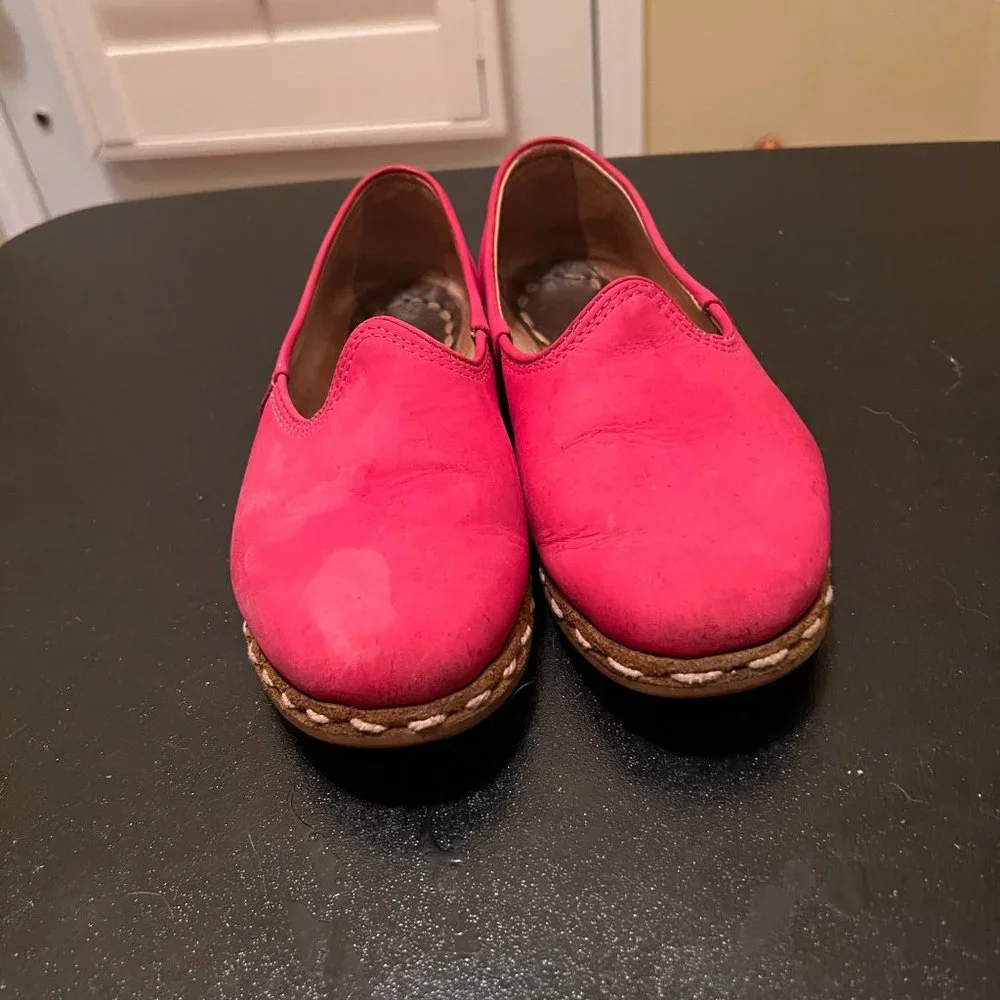 Sabah size 38 fushia pink leather flats